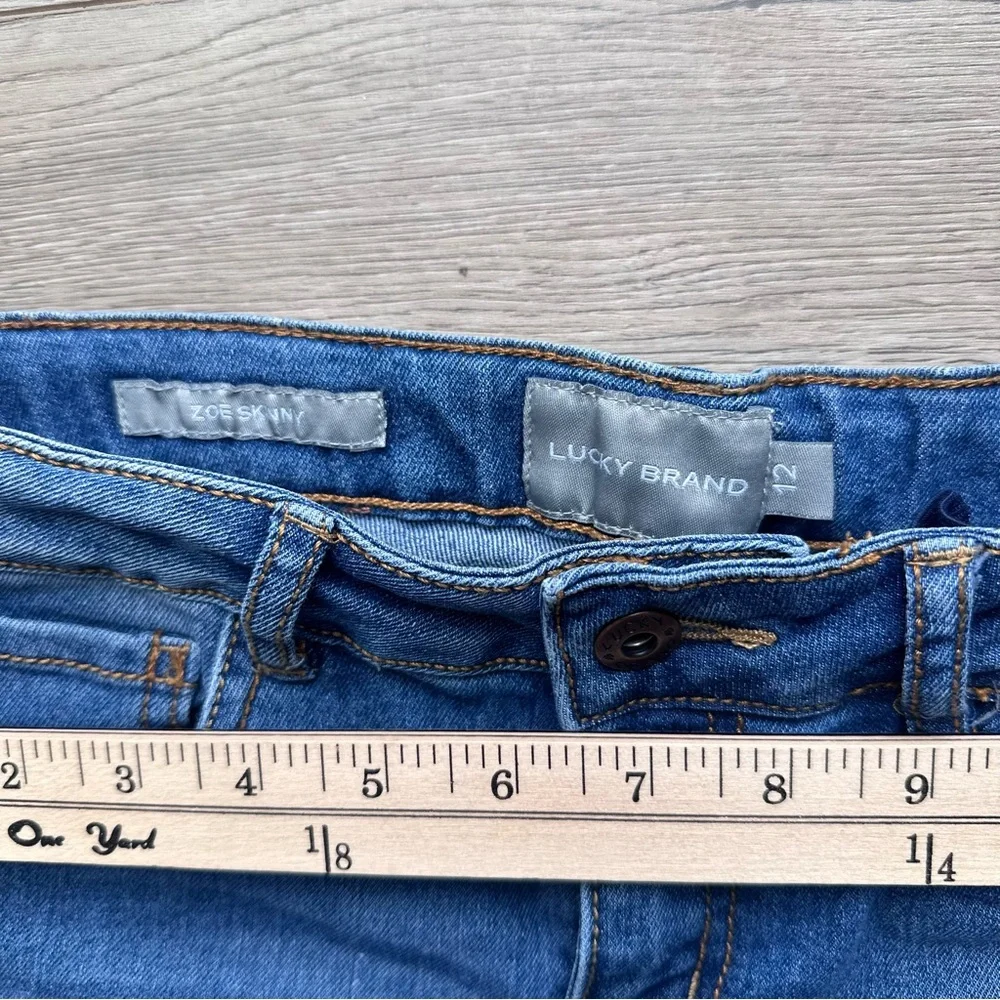Lucky Brand Girls Zoe Skinny Jeans Size‎ 12 Blue Stretch Denim